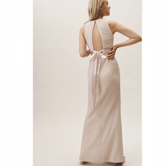 BHLDN Adrianna Papell Idris Dress in Champagne - Picture 3 of 16